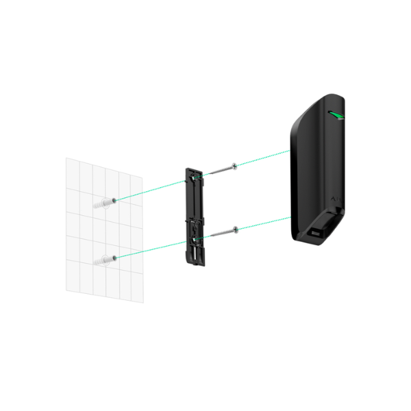 Detector Pir Tipo Cortina - Sem Fios 868 Mhz Jeweller - Certificado Grau 2 - Faixa de Detecção Confi