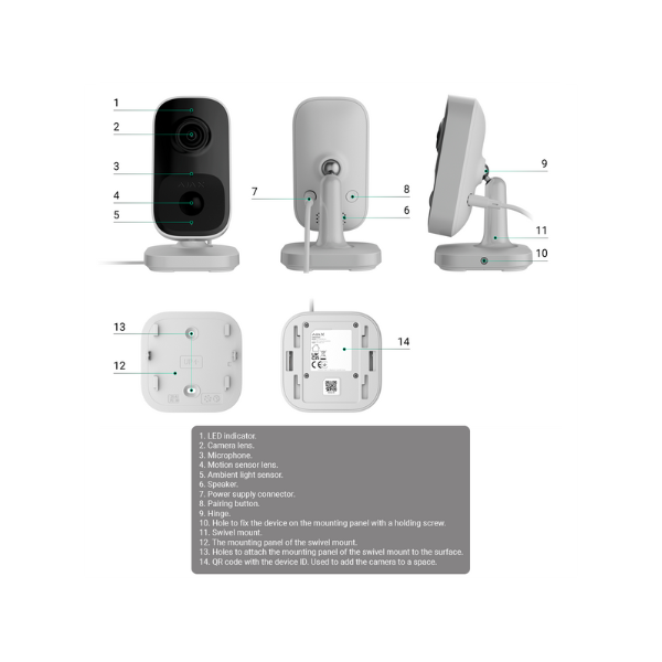 Câmara Cube IP 4 Mp com Deteção de objectos com IA (Copiar)