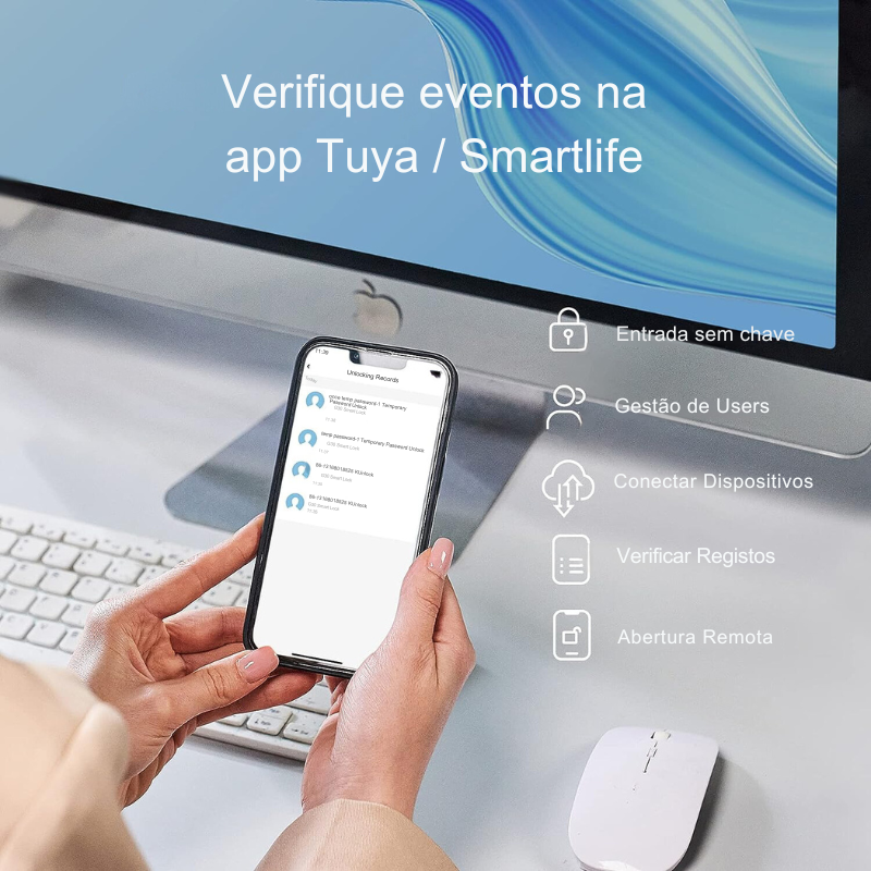 Fechadura Inteligente Lockin Smart G30 com Teclado Pro - Tuya / Smartlife