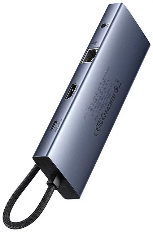 Ultrajoy Series 10-Port Hub Docking Station Space Cinza Type-C To Hdmi4K@60Hz*1+Vga*1+Usb 3.0
