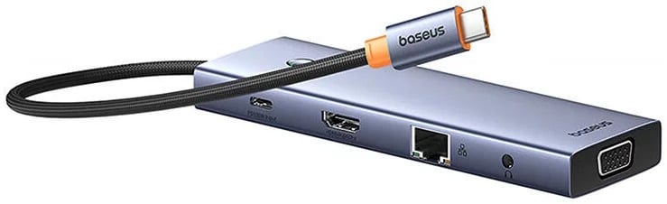 Ultrajoy Series 10-Port Hub Docking Station Space Cinza Type-C To Hdmi4K@60Hz*1+Vga*1+Usb 3.0