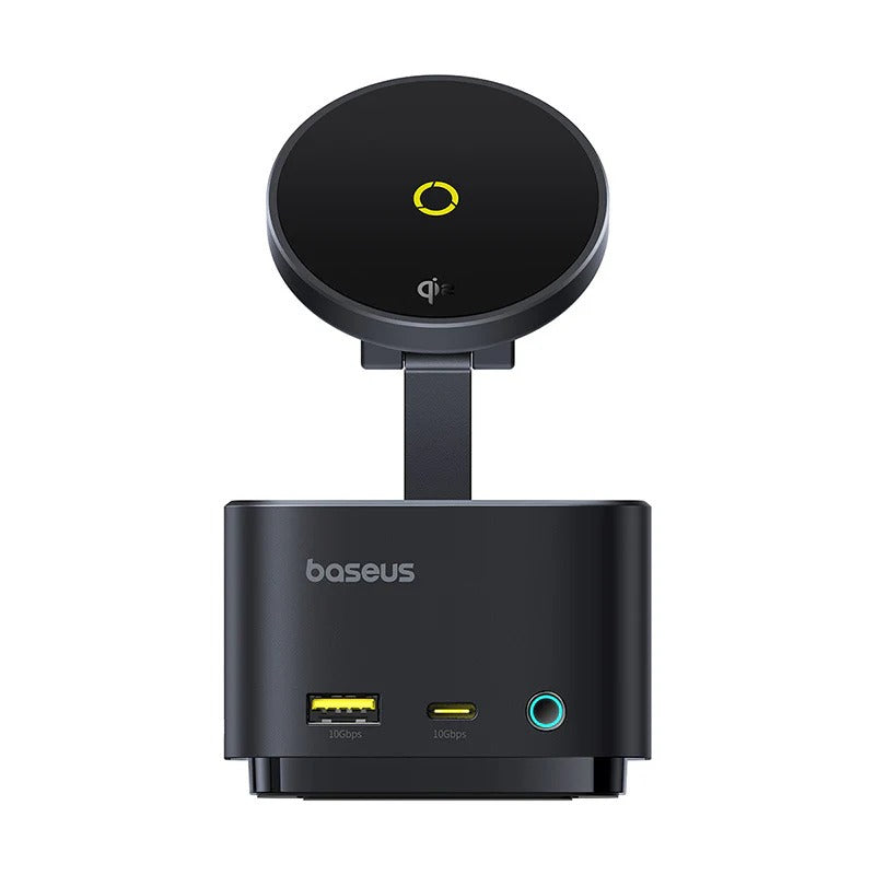 Baseus Magpro Series Ii 7-In-1 Hub Magnetic Wireless Charging 15W Cosmic Black(Usb-C To 1*Hdmi4K@60H