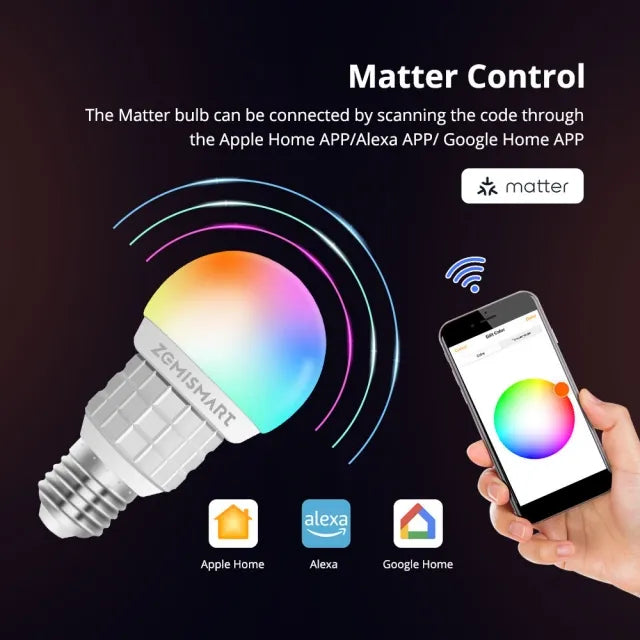 Lâmpada RGB / Dimmer - WiFi Matter