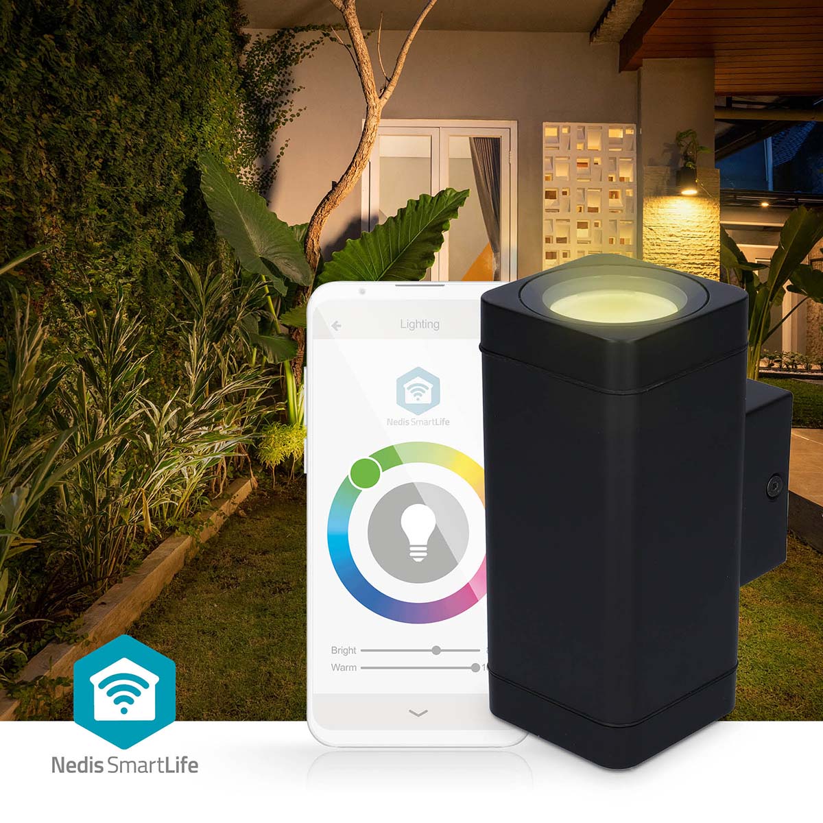 Luz para Exterior Inteligente Bluetooth - Nedis - Tuya / SmartLife