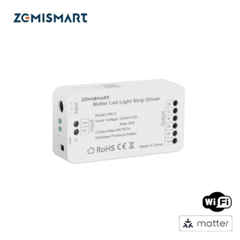 Controlador de tira RGBCW - Matter over Wi-Fi - Tuya / Smartlife