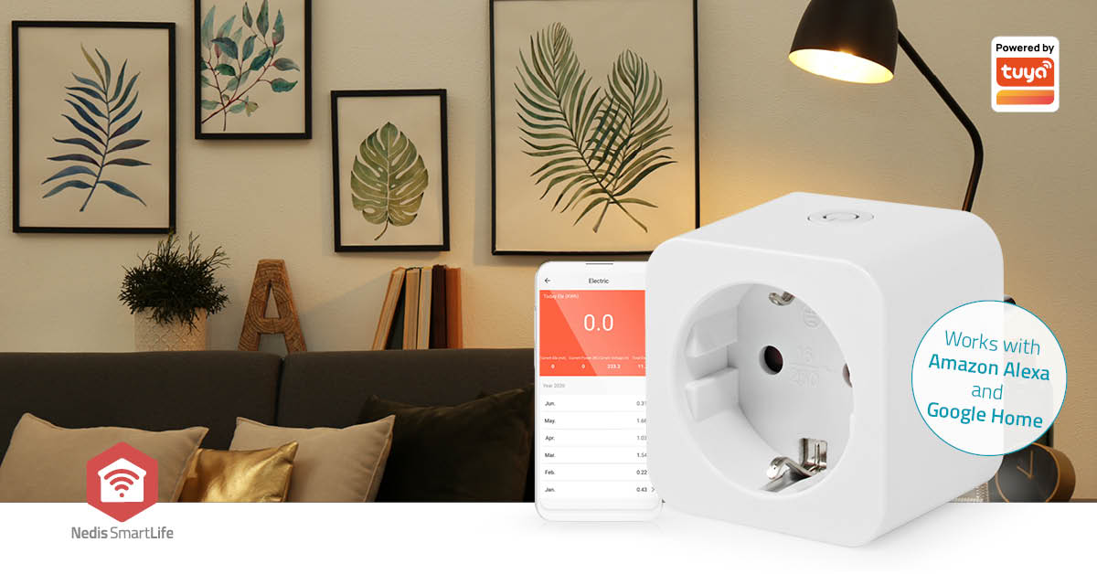 Tomada Inteligente Nedis com Monitorização de Consumo - Nedis - Tuya / SmartLife