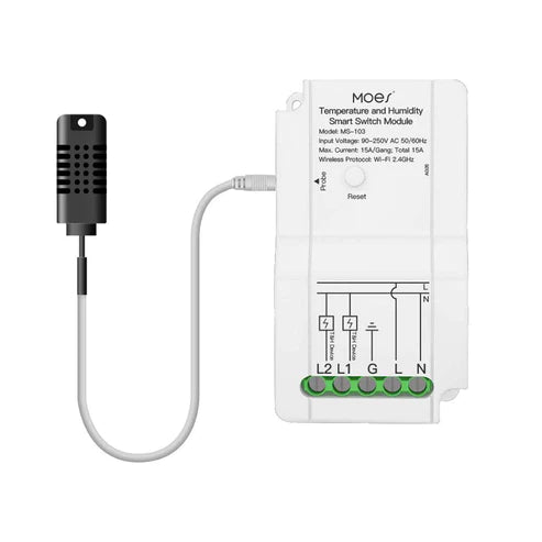 Módulo Interruptor Wi-Fi com Controlador de Temperatura e Humidade - Ambiental