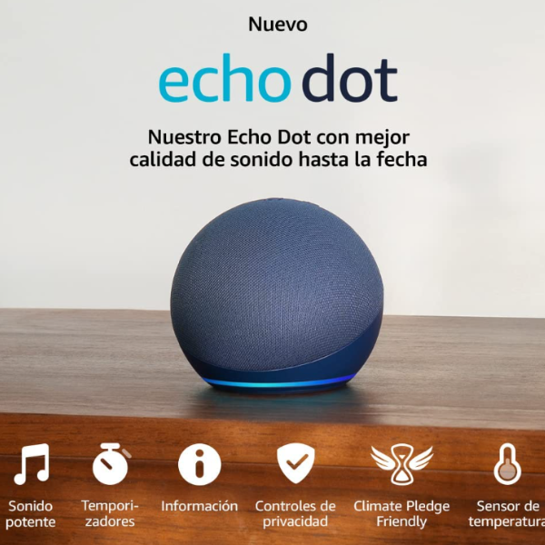 Echo Dot 5ª geração (modelo 2022) / Coluna Inteligente com Alexa / Azul-Marinho
