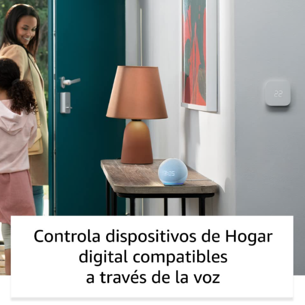 Echo Dot 5ª geração (modelo 2022) com Relógio / Smart Speaker com relógio e Alexa / Branco