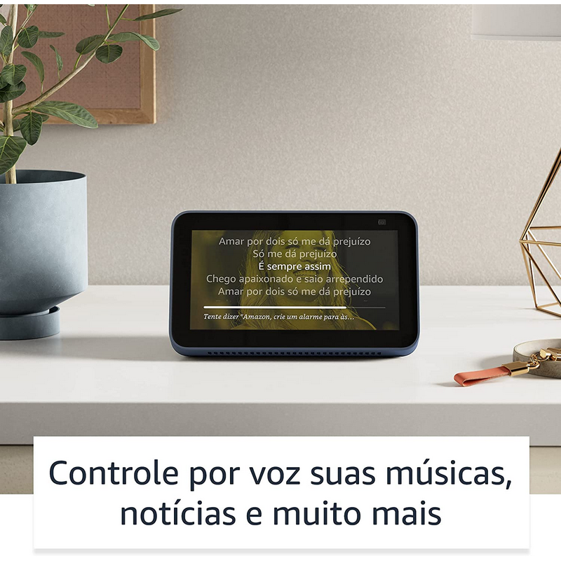 Echo Show 5 / 2ª geração/ modelo 2021 / Display Inteligente com Alexa e câmara de 2 MP / Preto