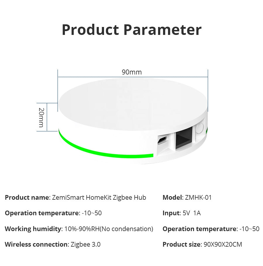 Gateway Tuya Zigbee 3.0 - Apple HomeKit Hub Zemismart