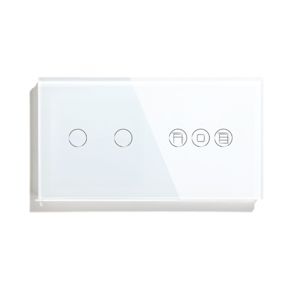 Interruptor Zigbee Desire Duplo 2 Gang + Estores 157*86mm