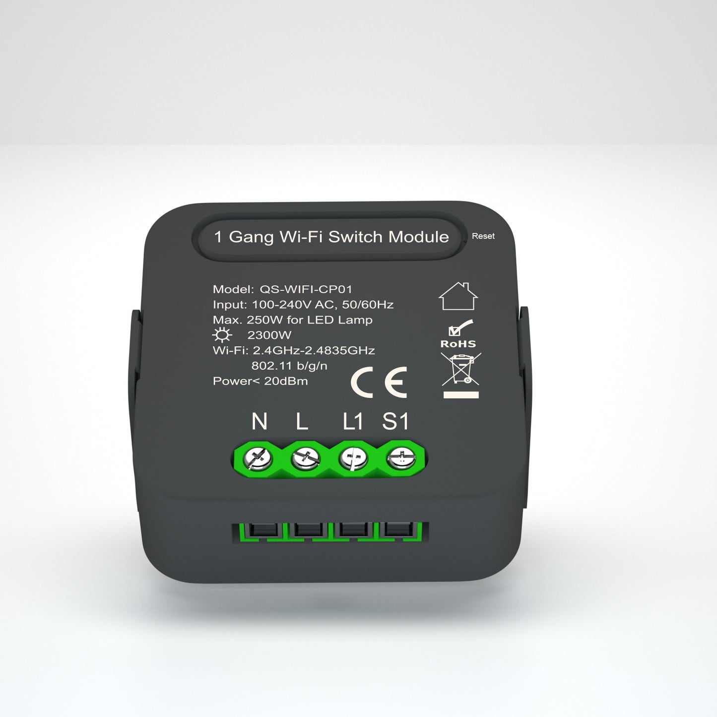 Módulo de Luzes Wi-Fi Simples (1 gang) – Tuya / Smartlife