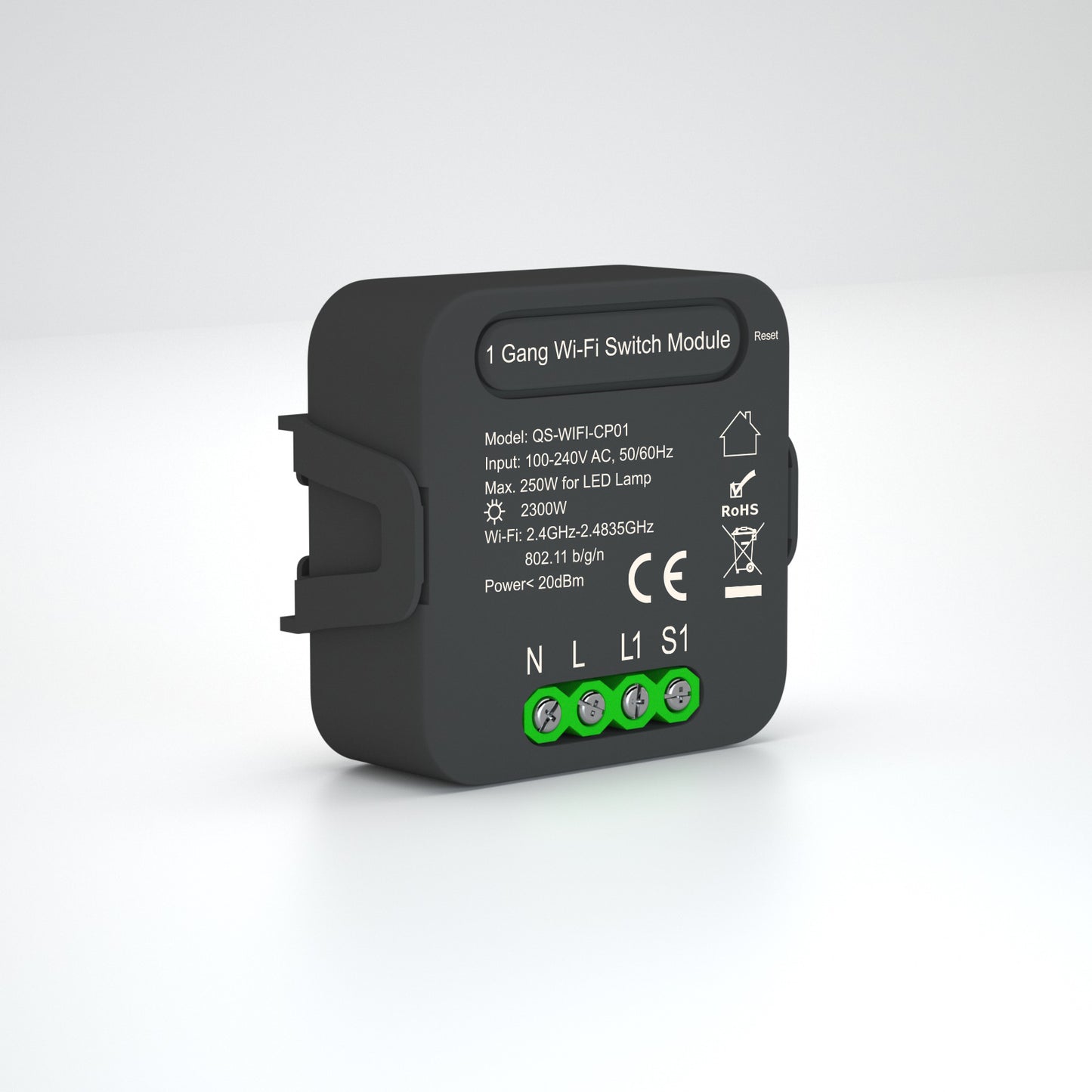 Módulo de Luzes Wi-Fi Simples (1 gang) – Tuya / Smartlife