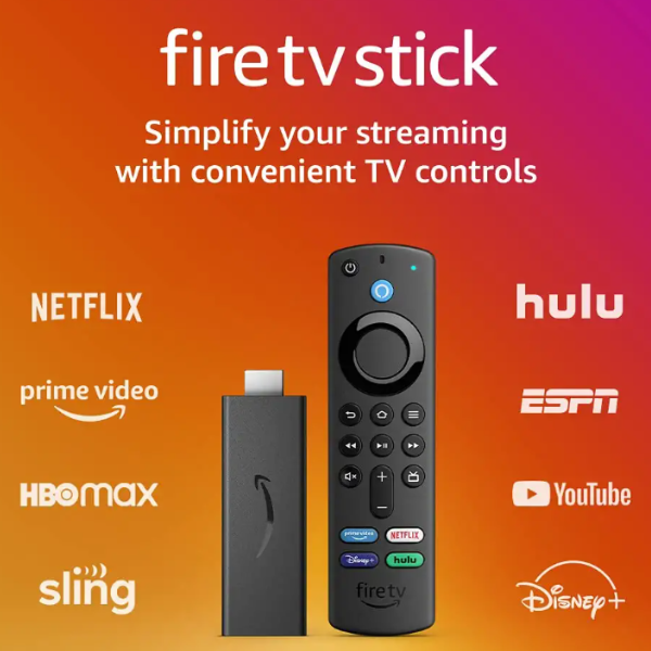 Fire TV Stick com Alexa Voice Remote (inclui controles de TV), dispositivo de streaming HD