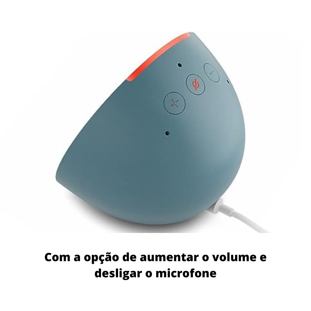 Echo Pop | Coluna full-sound compacta e inteligente com Wi-Fi, Bluetooth e Alexa | Antracita