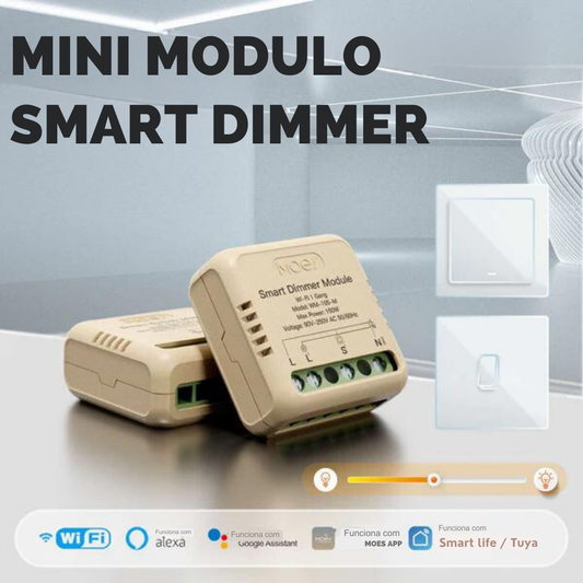 Mini Módulo Wi-Fi Moes para Luzes Dimmer - Tuya / Smartlife