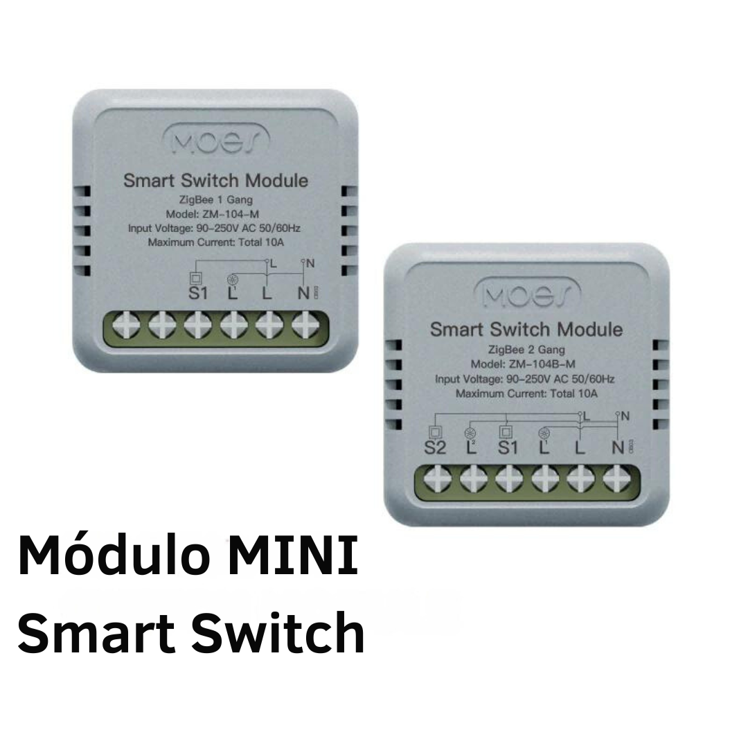 Mini Módulo Zigbee Moes para Luzes - Tuya / Smartlife