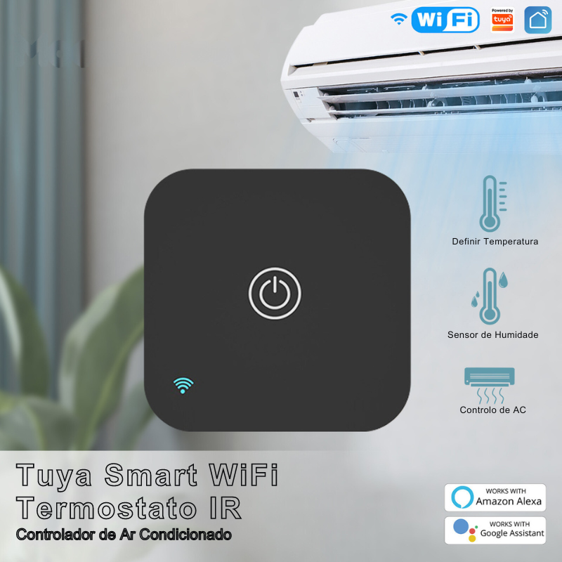 Termostato Inteligente com Infravermelhos para Ar Condicionado - Tuya / Smartlife