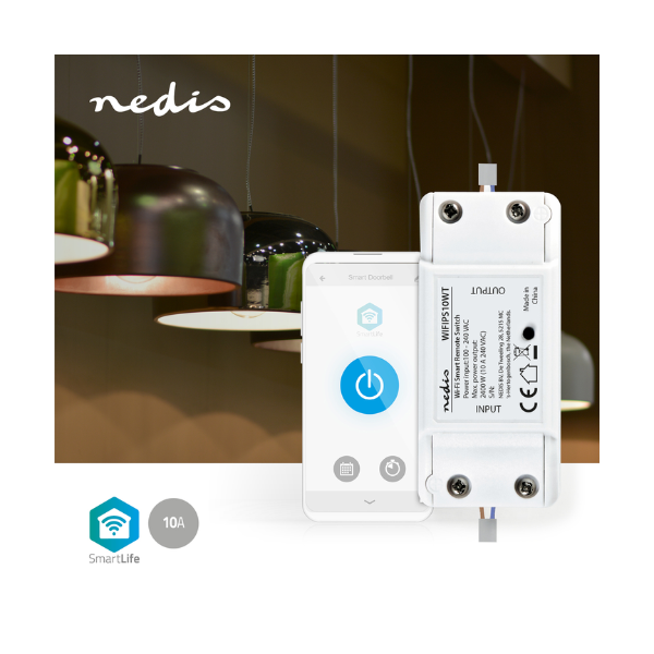 Interruptor Smart WIFI Wireless Tuya/Smartlife - Nedis