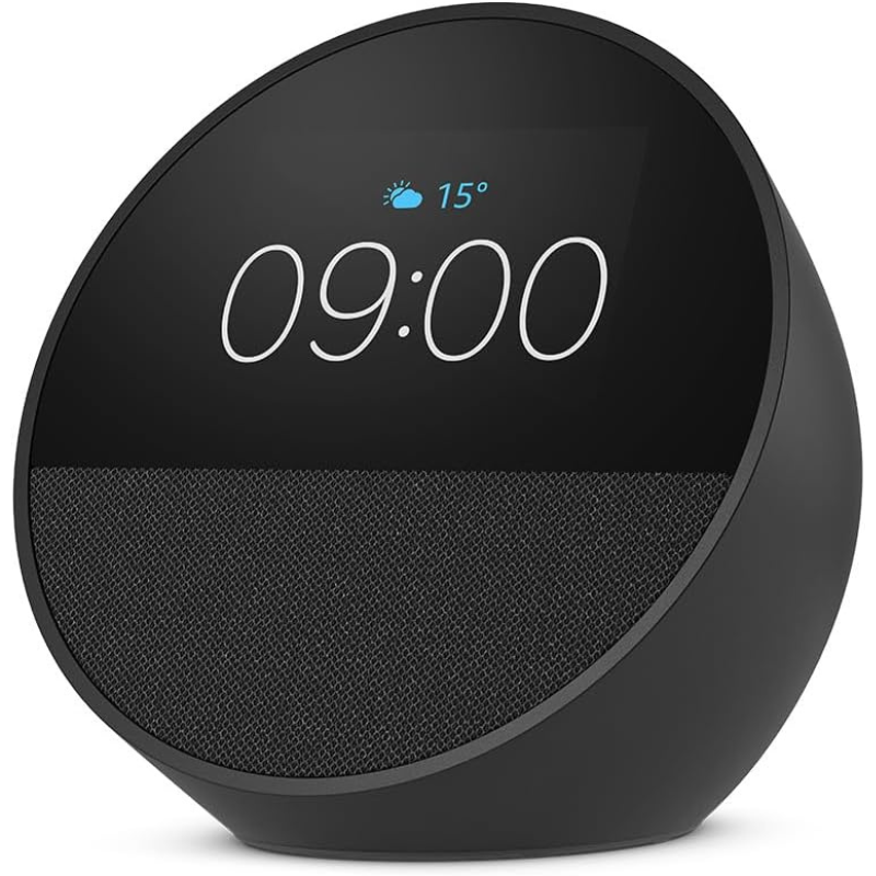 Novo Echo Spot, Relógio inteligente com alarme e som vibrante + Alexa