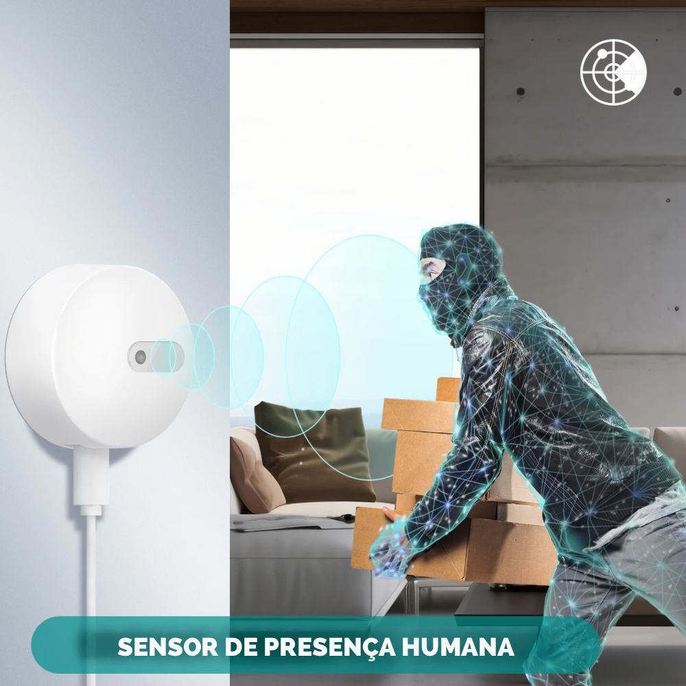 Sensor de Presença Humana Zigbee • Tuya / Smartlife