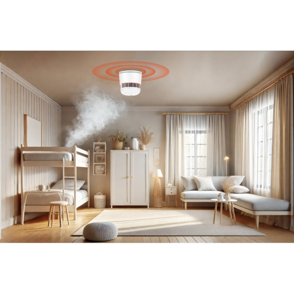 Sensor de Fumo Inteligente Zigbee WOOX R7305 - Tuya / Smartlife