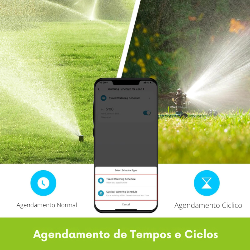 Rega Inteligente Dupla Bluetooth - Moes - Tuya / Smart Life