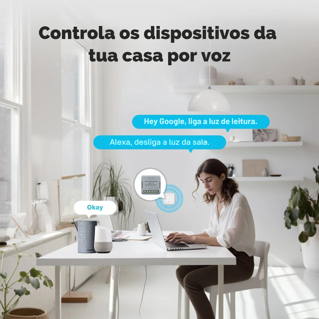 Mini Módulo Zigbee Moes para Luzes - Tuya / Smartlife