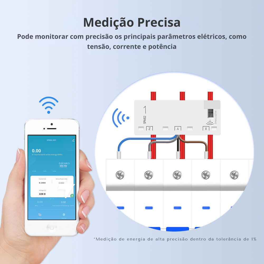 Medidor de Consumo Trifásico - Wi-Fi - Tuya / Smartlife