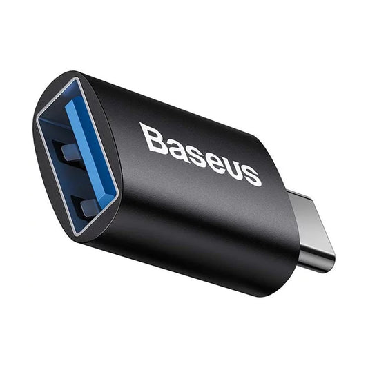 Adaptador Baseus Ingenuity Series Mini USB-C 3.1 para USB-A Preto