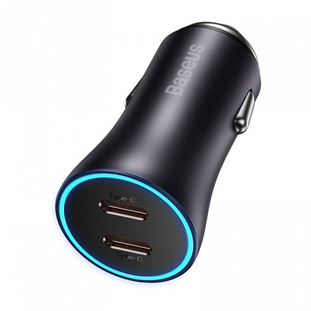 Carregador Veicular Rápido Pro Dual Qc Usb+ Usb-c 40w Full Baseus