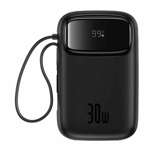 Power Bank QPow 2 WITH 2 Dual USB-C 10000mAh 30W Cluster Black