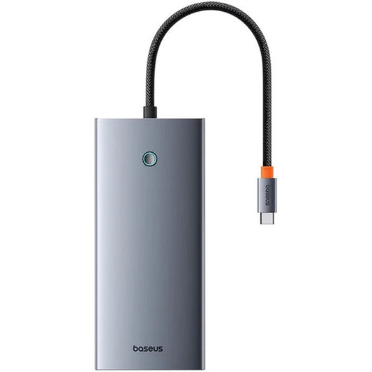Baseus Ultrajoy Series 11-Port Hub Docking Station Space Grey Type-C To Hdmi4K@60Hz*2+Dp4K@60Hz*1