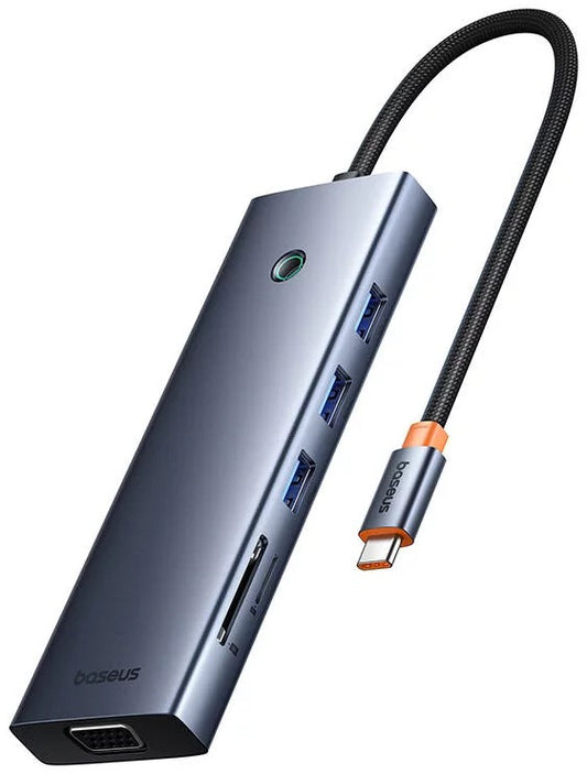 Ultrajoy Series 10-Port Hub Docking Station Space Cinza Type-C To Hdmi4K@60Hz*1+Vga*1+Usb 3.0