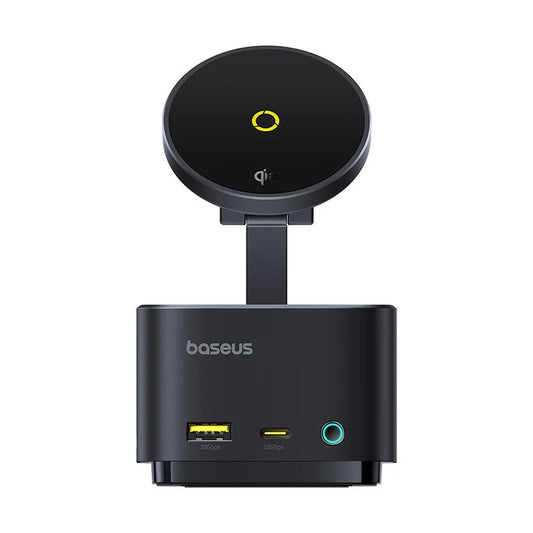 Baseus Magpro Series Ii 7-In-1 Hub Magnetic Wireless Charging 15W Cosmic Black(Usb-C To 1*Hdmi4K@60H