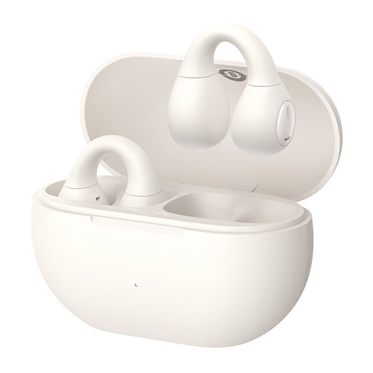 Os-Baseus Bass 15 Clip Open-Ear True Wireless Earphones Stellar White