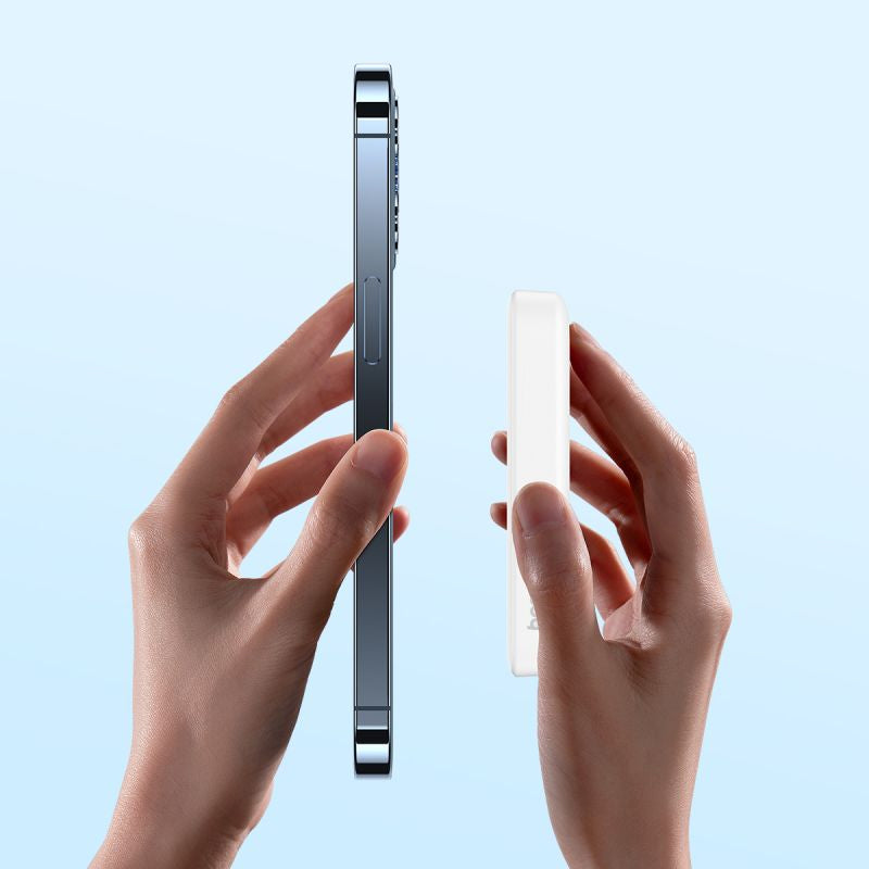 Os-Baseus Magnetic Mini Air Wireless Fast Charge Power Bank 10000Mah 20W Stellar White