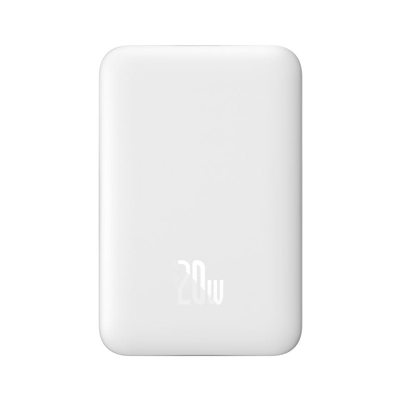 Os-Baseus Magnetic Mini Air Wireless Fast Charge Power Bank 10000Mah 20W Stellar White