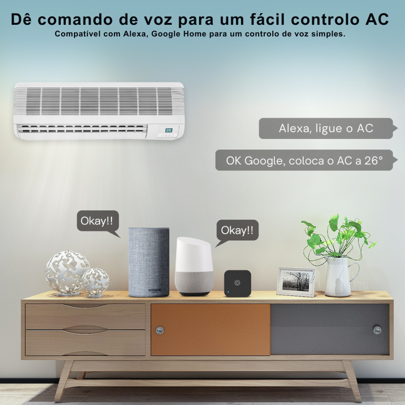 Termostato Inteligente com Infravermelhos para Ar Condicionado - Tuya / Smartlife