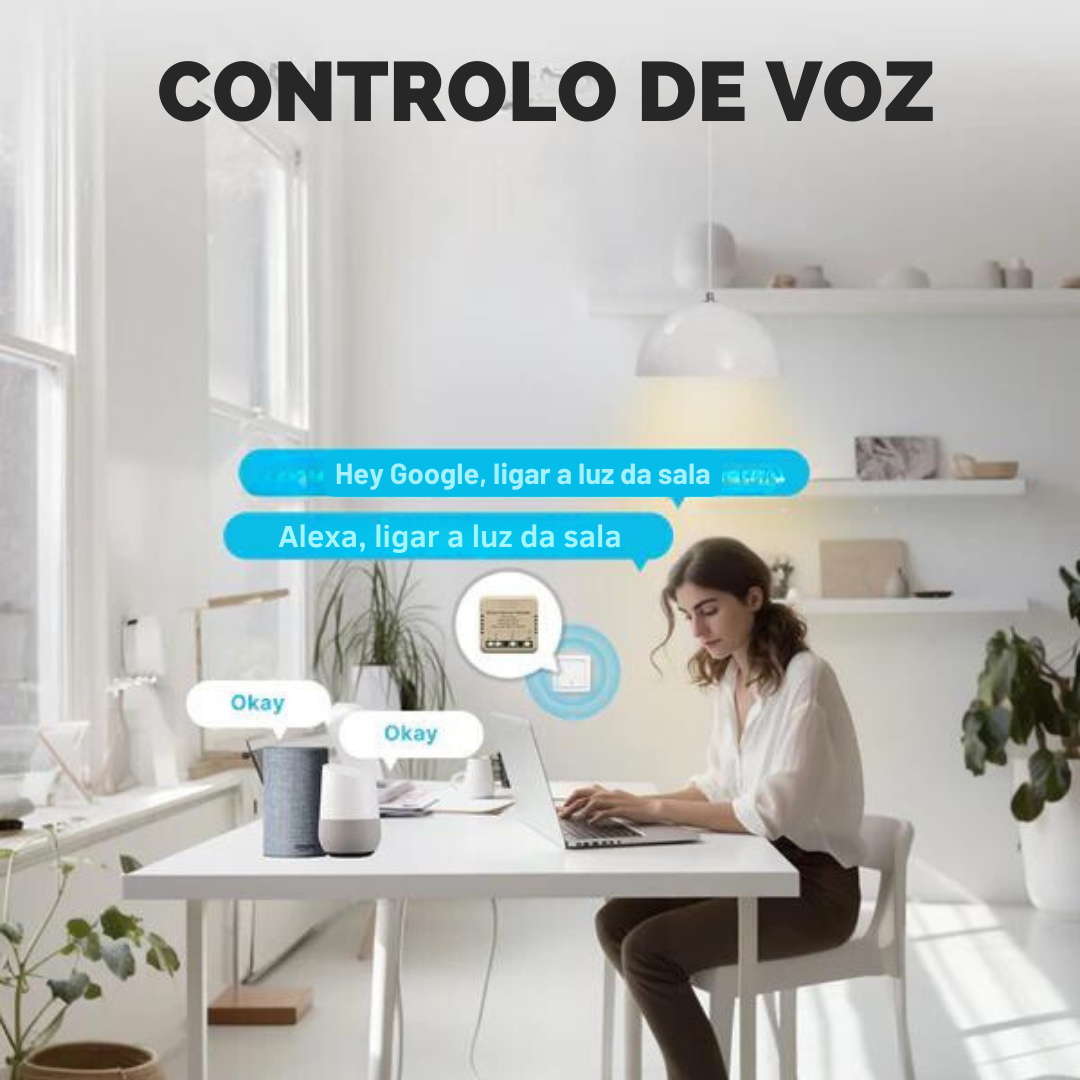 Mini Módulo Wi-Fi Moes para Luzes Dimmer - Tuya / Smartlife