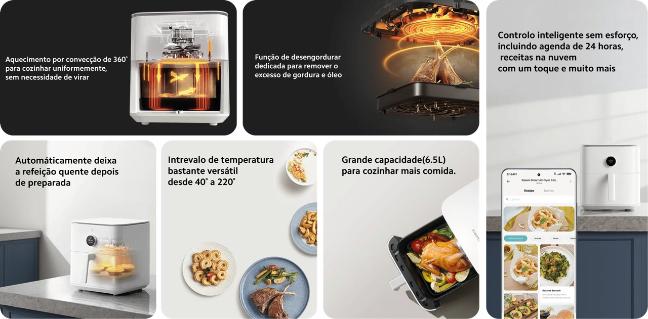 Fritadeira XIAOMI Smart Air Fryer 6.5L