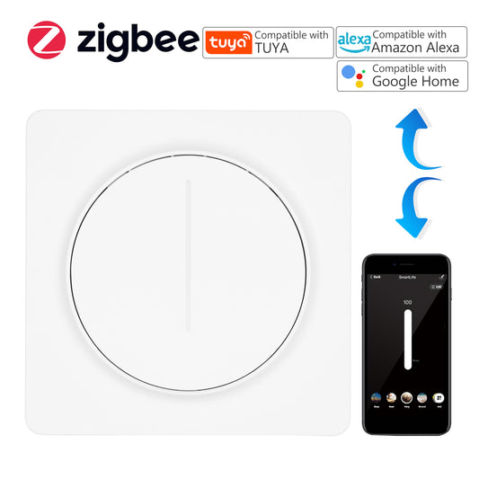 Interruptor Zigbee Dimmer Hibrido (Físico + Toque) - Tuya / Smartlife