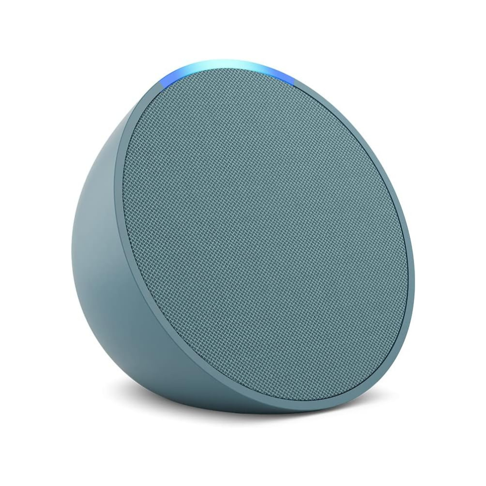 Echo Pop | Coluna full-sound compacta e inteligente com Wi-Fi, Bluetooth e Alexa | Verde Azulado