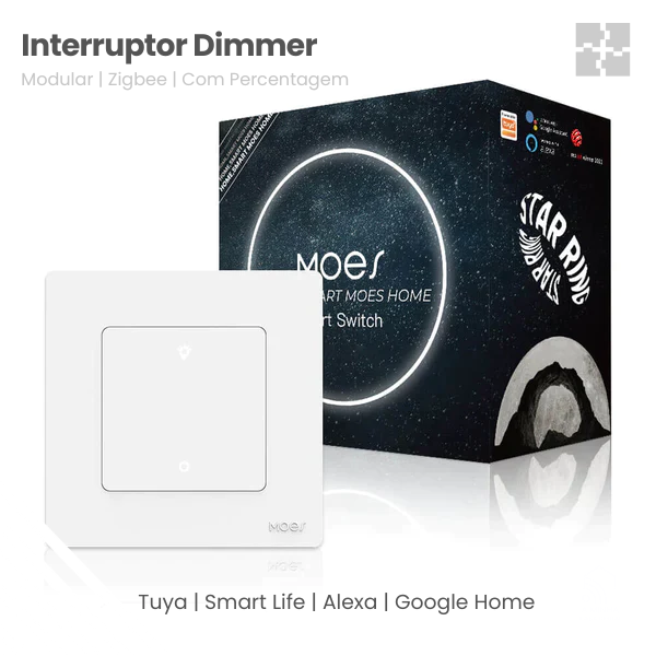 Interruptor Dimmer Star Ring - Zigbee 3.0 - Branco