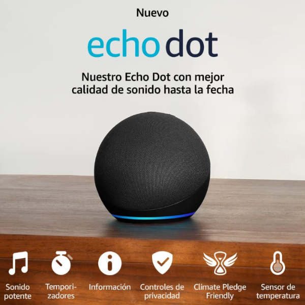 Echo Dot 5ª geração (modelo 2022) / Coluna Inteligente com Alexa / Antracita