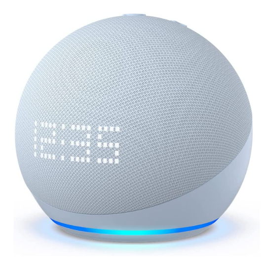 Echo Dot 5ª geração (modelo 2022) com Relógio / Smart Speaker com relógio e Alexa / Azul Acinzentado