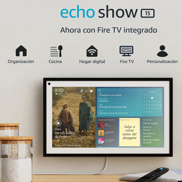 Echo Show 15 / Display Inteligente Full HD de 15,6" com Alexa e FireTv Integrado