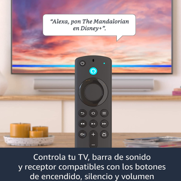 Fire TV Stick 4K com Alexa Voice Remote (inclui controles de TV)