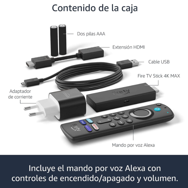 Fire TV Stick 4K MAX com Wi-Fi 6 e Alexa Voice Remote (inclui controles de TV)
